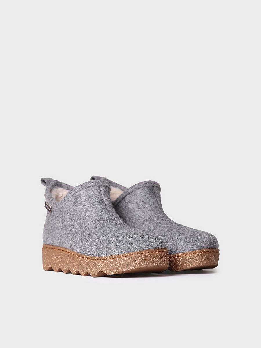 Mujer Toni Pons | Slipper Para Mujer En Fieltro Reciclado En Gris - Junie-Fr