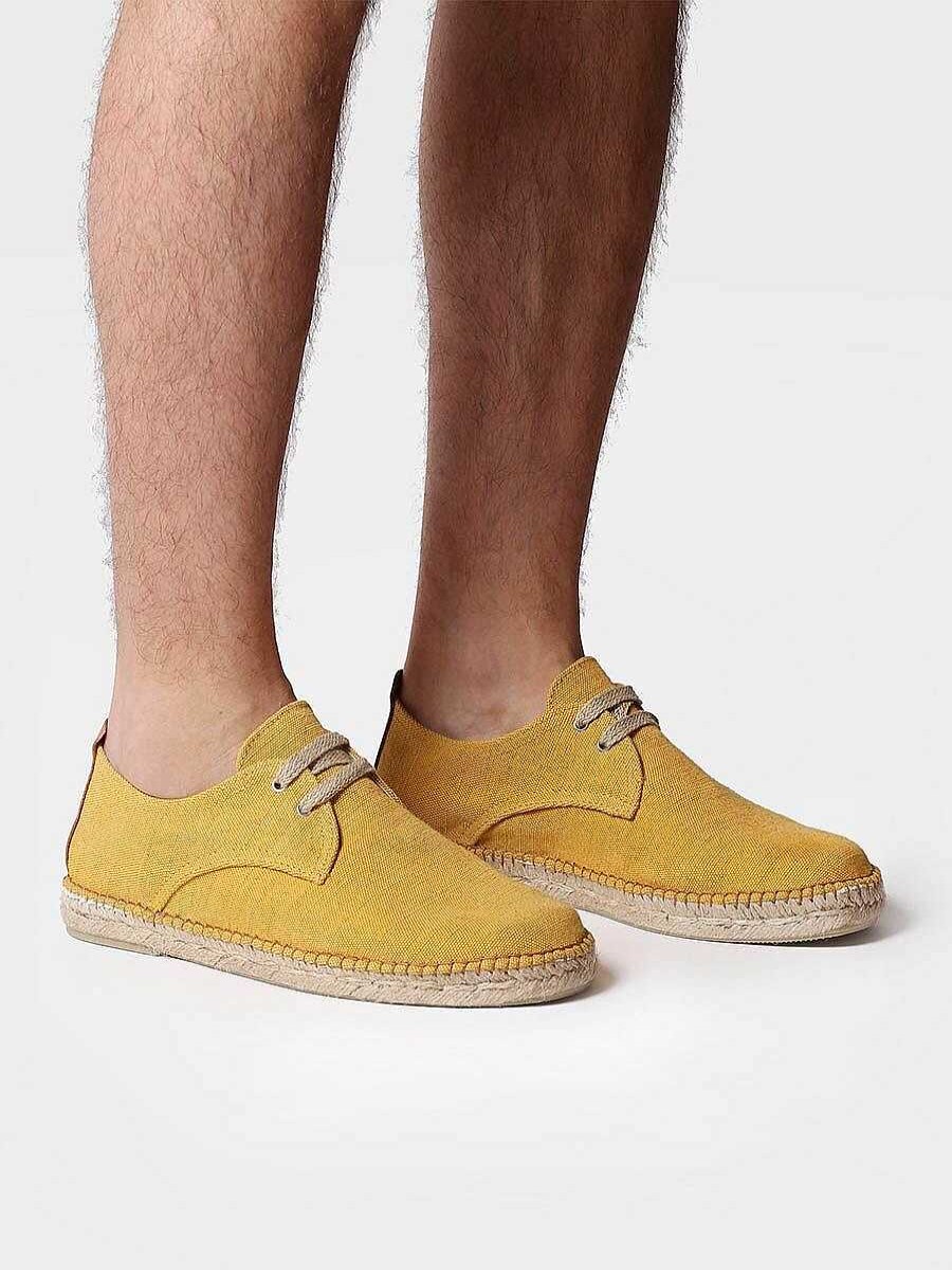 Hombre Toni Pons | Alpargata De Hombre Con Cordones En Color Amarillo - Dixon