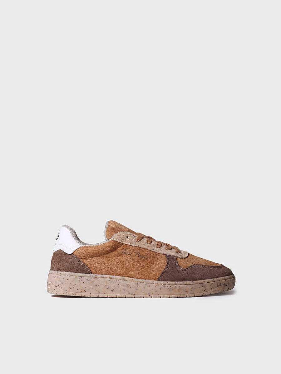 Hombre Toni Pons | Sneaker Para Hombre En Serraje Y Piel En Camel - Daniel