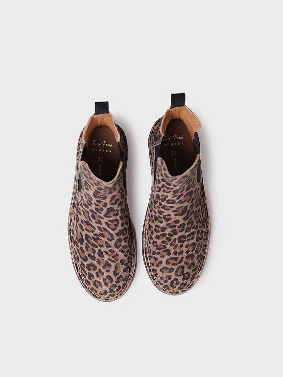 Mujer Toni Pons | Botin Para Mujer En Piel En Leopardo - Isa-Gp