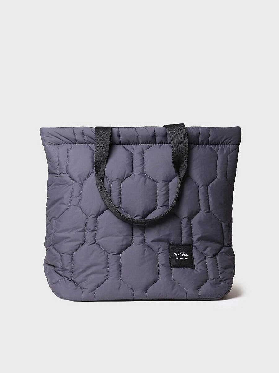 Mujer Toni Pons Bolsos | Bolso Para Mujer En Tejido De Anorak En Gris - Georgia