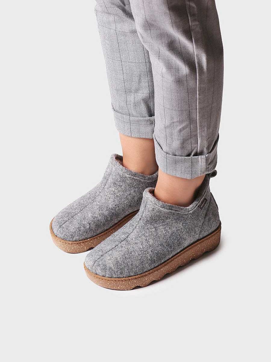 Mujer Toni Pons | Slipper Para Mujer En Fieltro Reciclado En Gris - Junie-Fr