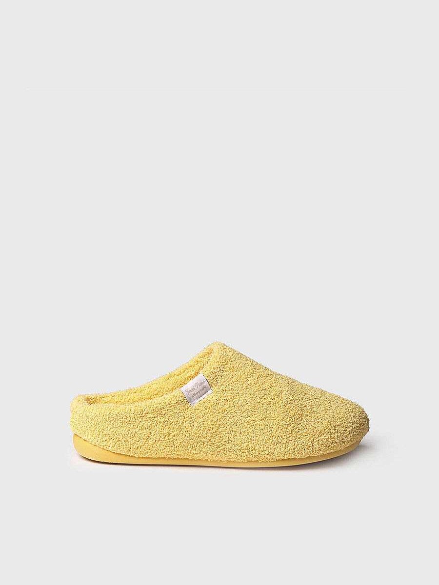 Mujer Toni Pons | Zapatillas De Casa De Mujer En Color Amarillo - Mely-Ar