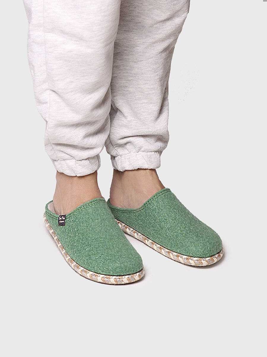 Mujer Toni Pons | Slippers Para Mujer En Fieltro En Menta - Deli-Fp