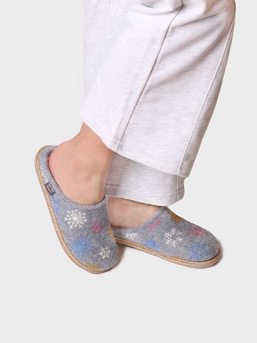 Mujer Toni Pons | Slippers Para Mujer En Fieltro En Gris - Deli-Cp