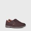 Hombre Toni Pons | Zapato De Cordones Para Hombre En Serraje En Marron - Jeff-Sy