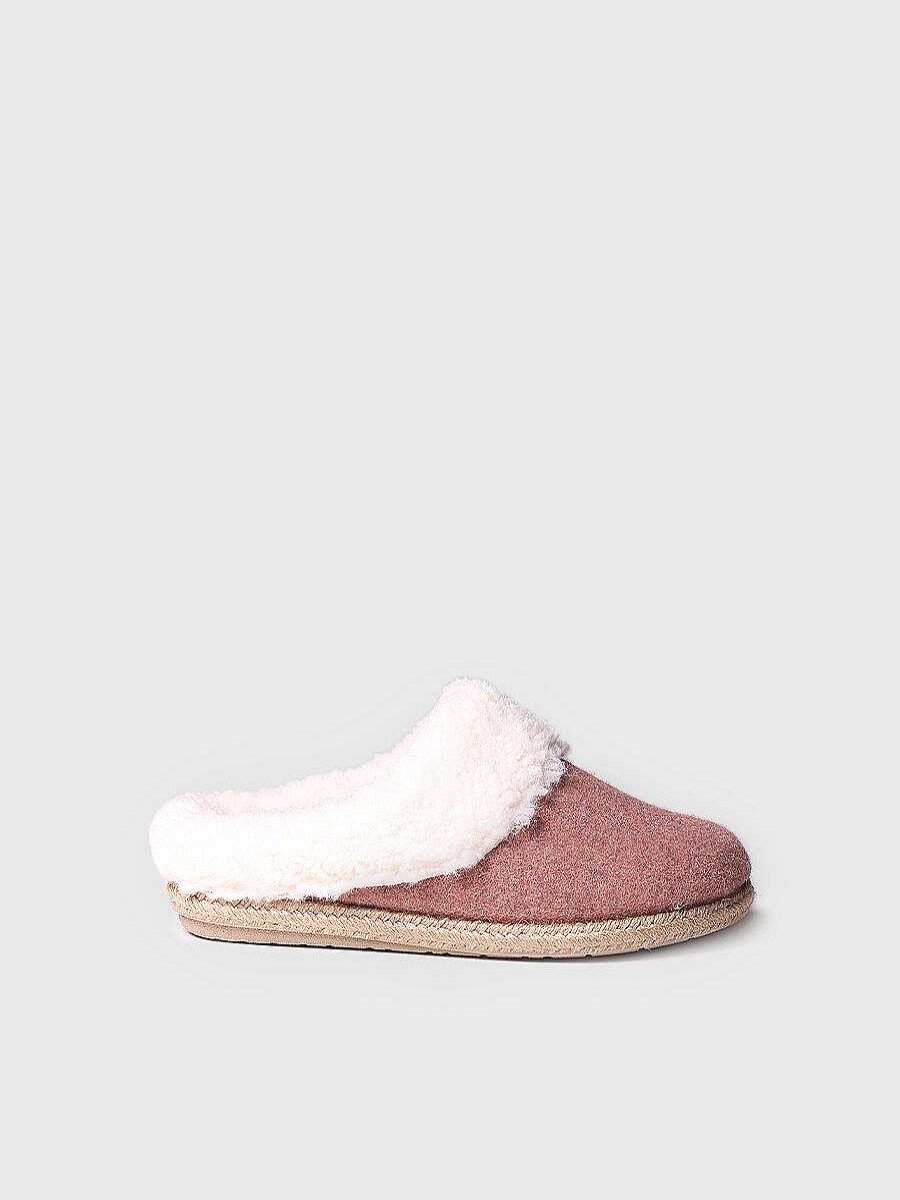 Mujer Toni Pons | Slippers Para Mujer En Fieltro Y Borrego En Nude - Deli-Bf