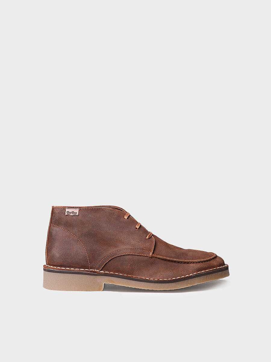 Hombre Toni Pons | Botin Para Hombre En Serraje En Marron - James-Sw